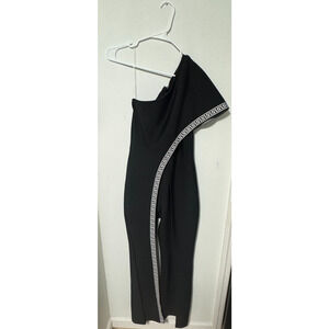 Womens M‎ Bandage Jumpsuit One Shoulder Feminine Night Out Dinner Elegant Formal
